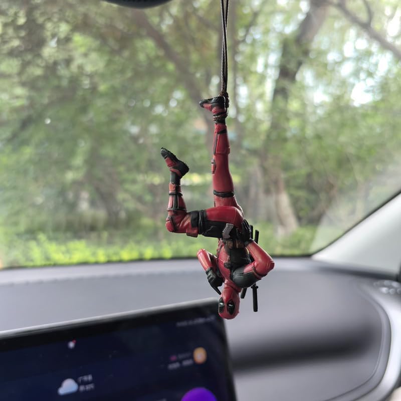 Funny Anime Mini Figures Cute Car Dashboard Decor for Men Women Kawaii Desktop Ornaments for Home Office Micro Action Figurines for Auto Motorcycle Truck Interior Accessories