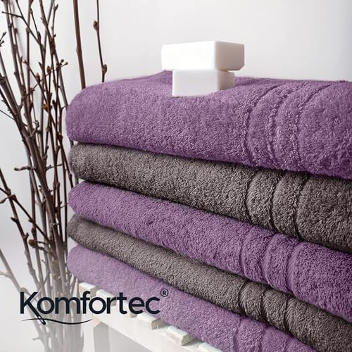 Komfortec 2er Saunatuch Set 70x200 cm aus 100% Baumwolle, XXL-Saunatücher, Sauna Handtuch, Weich, Groß, Frottee, Schnelltrocknend… – Ansicht 7