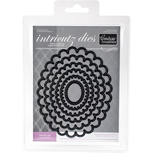 Couture Creations de Concha Ovalada Juego de Troqueles, Negro