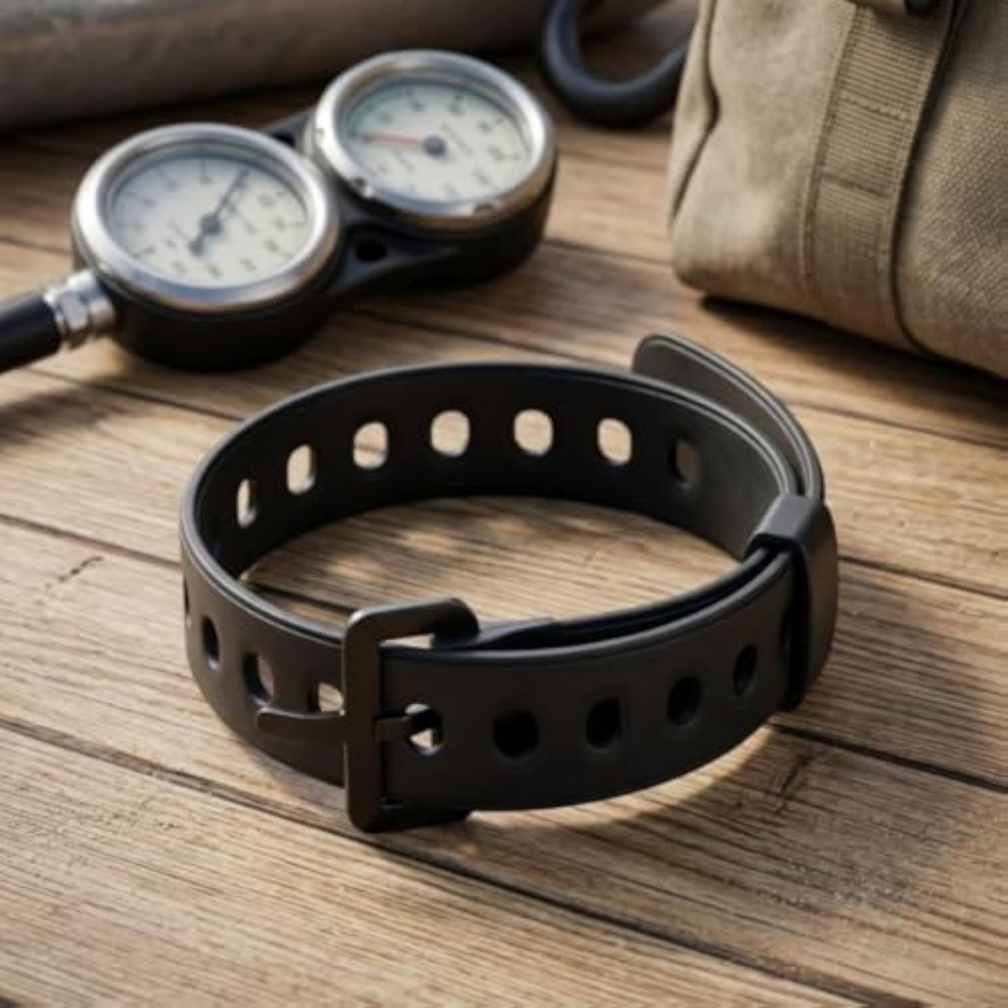 Reusable Rubber Strap with Buckle, Multifunctional Utility Strap