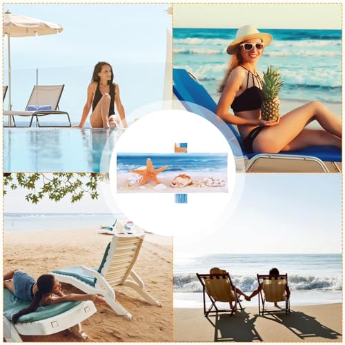 Serviette de chaise de plage en microfibre douce housses
