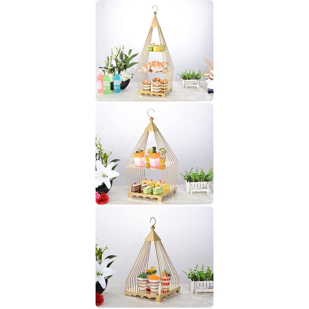 Supporto per Torta, piedistallo, Creativo, Gabbia per Uccelli, Supporto per Torta, Supporto per Dessert, Piatto per Frutta, Torta, pasto Freddo, Pausa tè, Vassoio per tè pomeridian