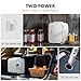 Sweetcrispy Small Refrigerator, Portable Mini Fridge 4L/6 Can Cooler & Warmer Compact Fridges for SkinCare,Food and Drinks, Bedroom, Dorm,Car,Office,White