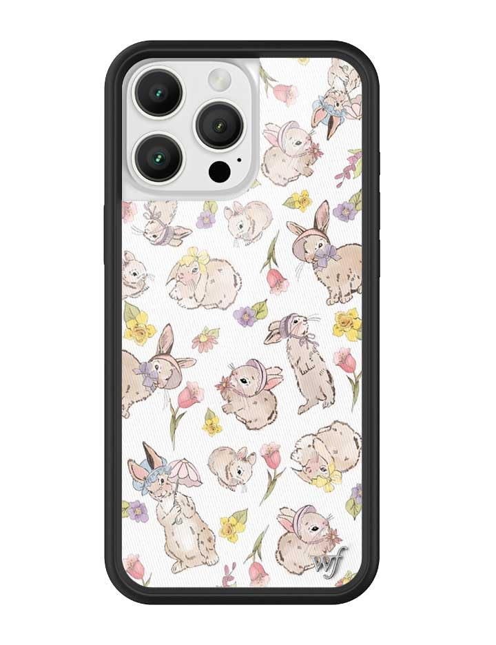 Image of Wildflower Cases - Compatible with iPhone 16 Pro Max | Protective Bumper, 6.5ft Drop Test Certified, Women Owned Small Business | Bunnies in Bonnets
