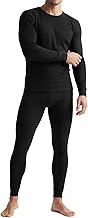 TSLA Men's Thermal Underwear Set, Microfiber Soft Fleece Lined Long Johns, Winter Warm Base Layer Top & Bottom