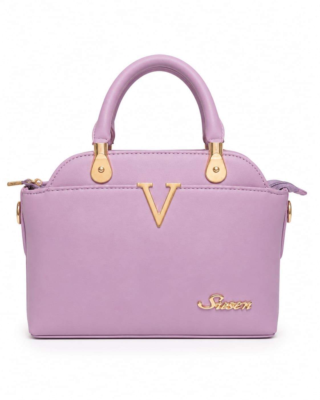 Siasen Premium Handbag for Women, Lavender, PU Leather, Gold-Tone Hardware, Dual Handles with Detachable Sling Strap-picture-41
