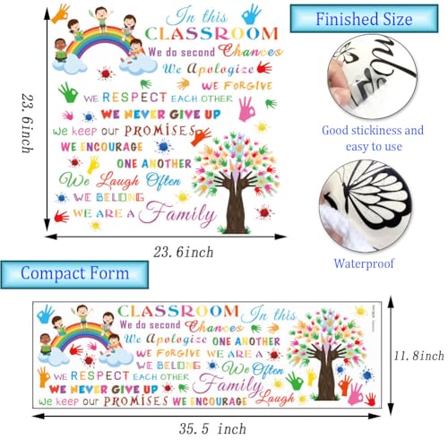 Vinilo decorativo de pared motivacional para aula infantil miniatura 2