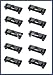 for BMW e30 (87-93) Front Spoiler retaining CLIPs (set 10) retainer fastener clamps