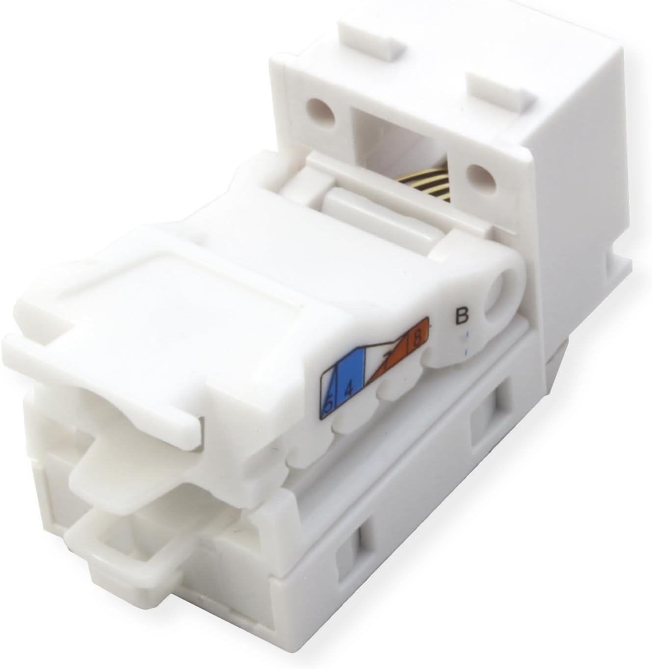 TRENDnet Cat6 RJ45 Keystone Jack 50-Pack Bundle, TC-K50C6, Compatible with Cat5/Cat5e/Cat6 Cabling, Use with The TC-KP24 or TC-KP48 Blank Keystone Patch Panels(Sold Separately) White