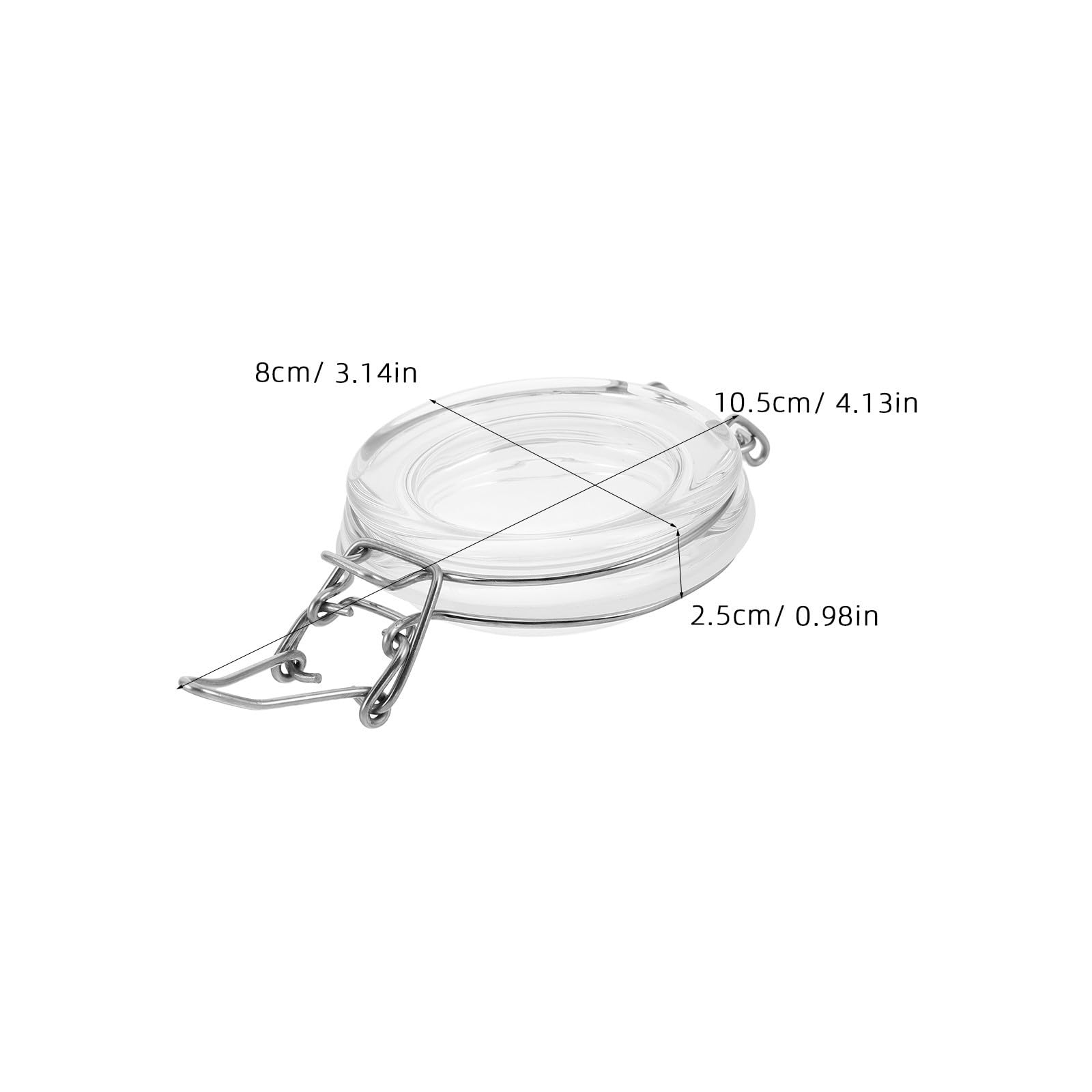 PACKOVE 10 Stück Luftdichte Glasbehälter mit Bügelverschluss Weithals Vorratsdosen aus Glas und Edelstahl 100 370ml zur Aufbewahrung von Mehl und Gewürzen in Vorratskammer