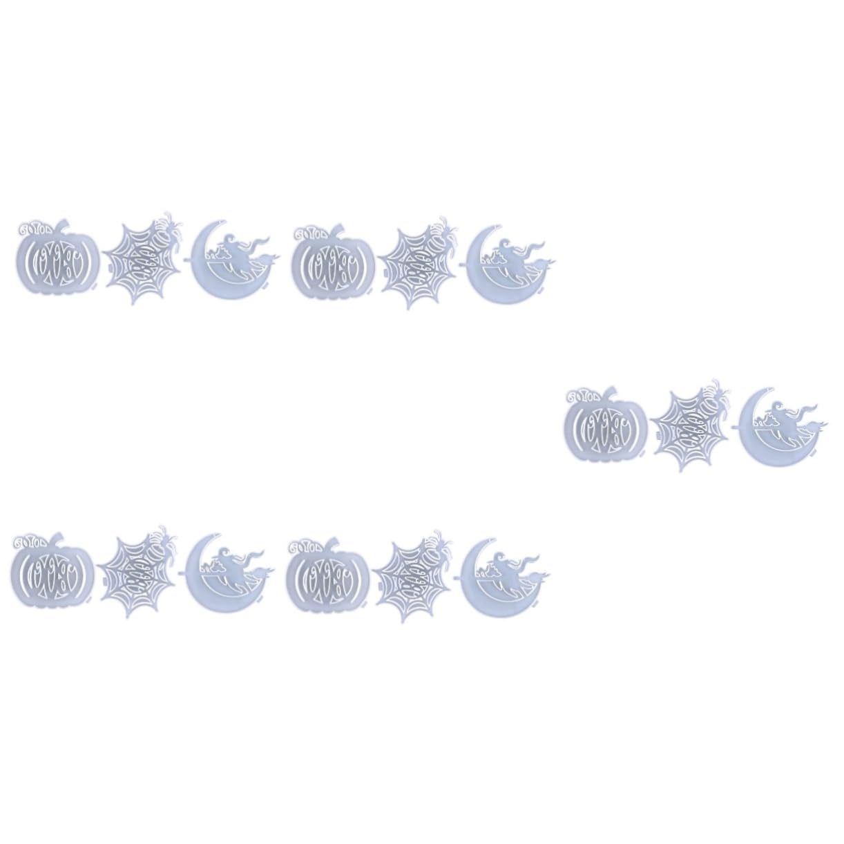 EXCEART 15pièces Moules Silicone pour Halloween pour Décorations Moules pour Ornements Époxy pour Artisanales Et Décorations De Fête