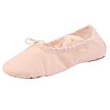 Women Canvas Ballet Slippers Dance Shoes Adult Practice Yoga Flat Belly Shoes