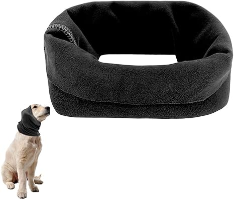 Amazon Co Jp Comeyer犬のスヌード犬の首と耳暖かい冬のイヤーマフノイズ保護犬用フラップイヤーラップなしペットニットスヌード ペット用品
