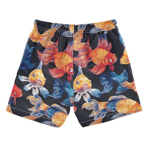 senya Goldfish Colorful Boys Swim Trunks Toddler Shorts Swimwear Boardshorts2