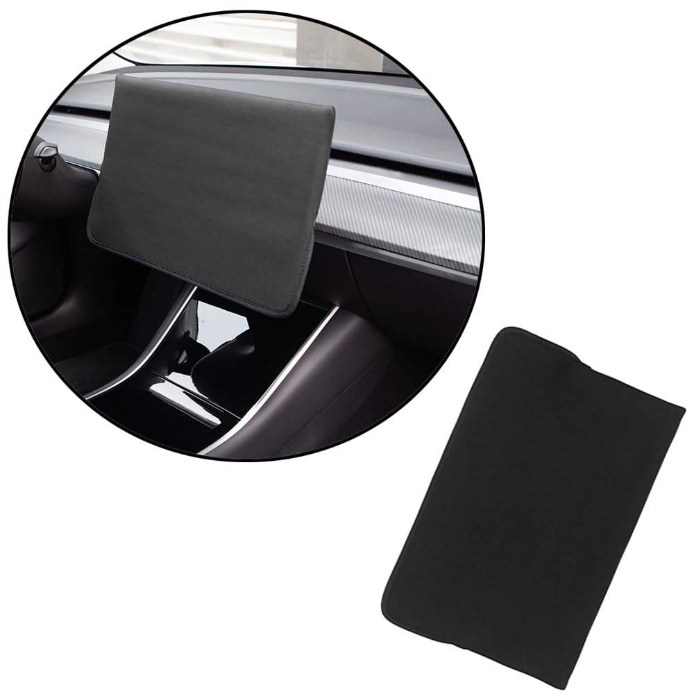 Cubierta de pantalla de control central de coche, impermeable, a prueba de polvo, compatible con Tesla Model Y 2020-2023 Model 3 2017-2023, color blanco