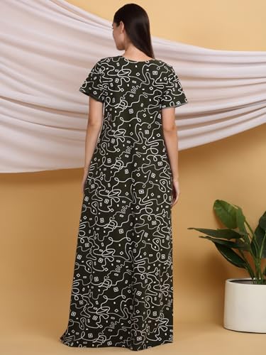 Image of Sweet Dreams Women's Cotton Maxi Casual Night Dress