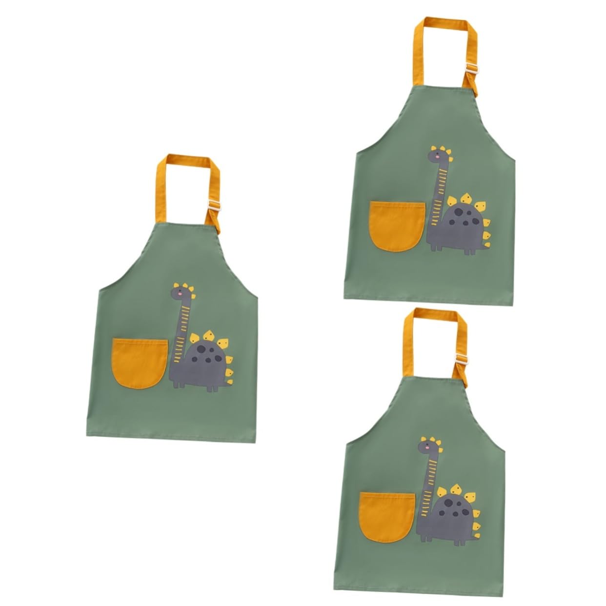POPETPOP 3 Pezzi Grembiule Da Pittura Per Bambini Grembiule Da Arte Per Bambini Grembiule Da Cartone Animato Robusto E Facile Da Usare