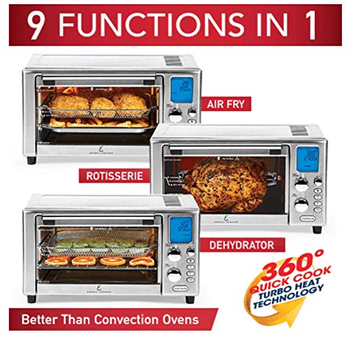 Emeril Lagasse Power Air Fryer Oven 360,2020 Model,Special Edition,9-in-1 Multi Cooker,Free Emeril’s Recipe Book Included ,Digital Display, Slick Design,With Special 1 Year Warranty,As Seen On TV