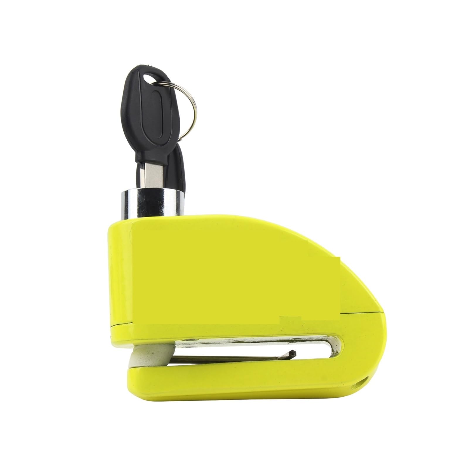 Puayqbvy Yellow Handlebar Lock Universal Motorcycle Scooter Bicycle Disc Lock Aluminum Alloy Brake Security Anti-Theft Remind Wheel Padlock