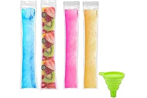 100-Count Popsicle Plastic Tubes: Freeze-Friendly, BPA-Free Ice Pop Tubes for Health-Conscious Delights