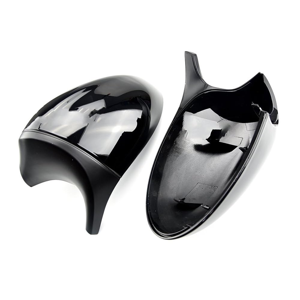 Espejo Retrovisor Coche 2x Cubierta Espejo E90 Puerta Lateral Coche Vista Trasera Tapa Cubierta Del Espejo Lateral Para BMW E90 E91 2005-2007 E92 E93 2006-2009 (Color : Bright black)