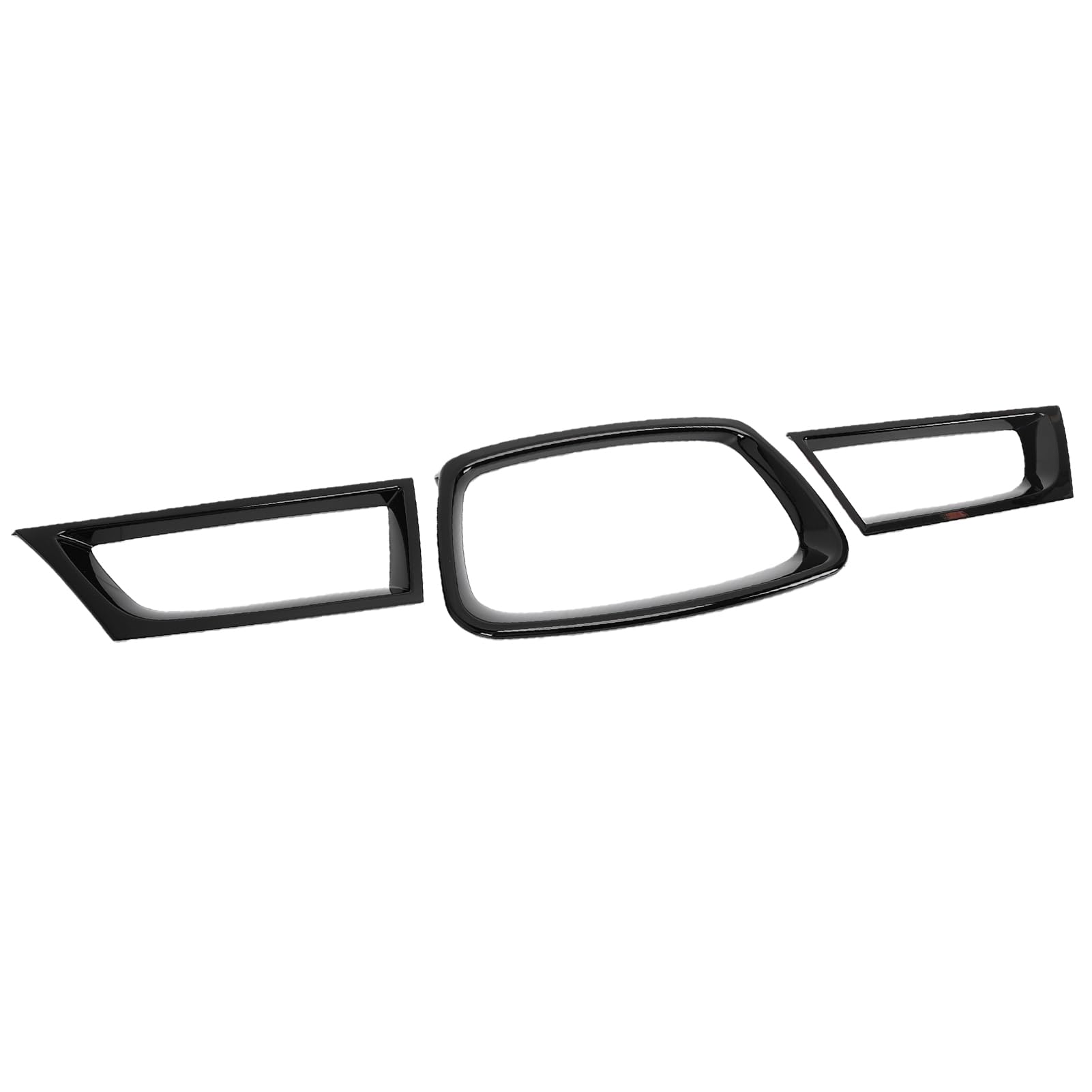 Fockety Przedni Zderzak Listwa Ozdobna, 3 szt. Gloss Black, do 9th 2