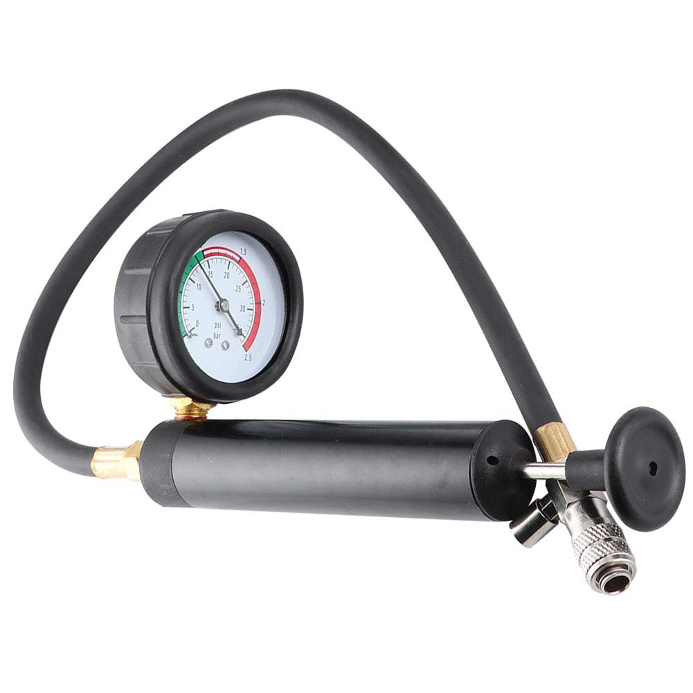 Detector de Fugas Agua, Bomba Manual presión, Kit radiador for comprobación del refrigeración, for vehículos (Interno y Externo)