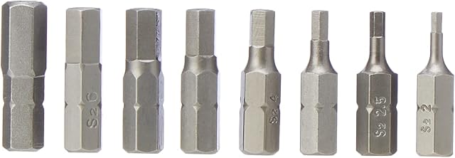 C.K T4528 Hexagon Tamperproof Screwdriver Bit Clip Set