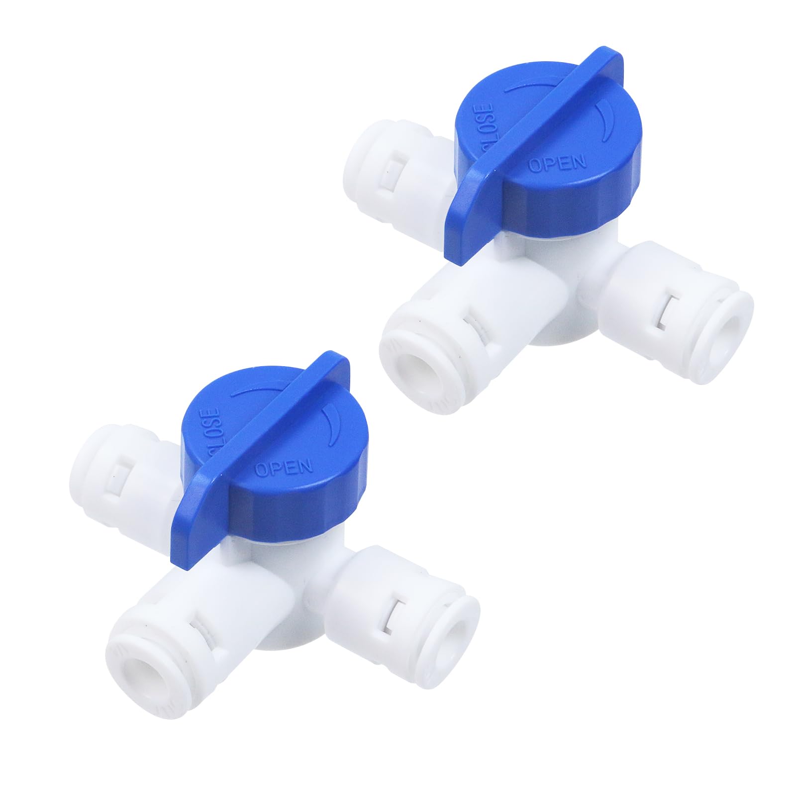 Robinet à boisseau 3 voies 1/4 pour eau pure du purificateur de cuisine et frigo