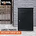 VORVIL Galvanized Steel Home Parcel Box, Package Drop Box, Extra Large Mailbox, Parcel Box for Porch Delivery, Wall Mounted Lockable Anti-Theft for Porch - Black (20