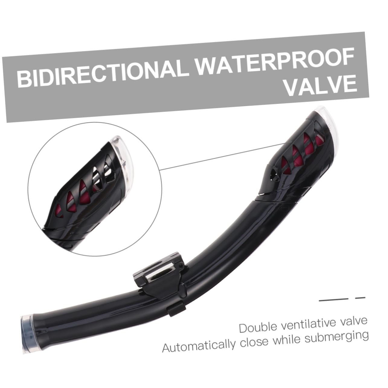 Set Maschera Snorkeling in Silicone Nero per Uomini e Donne | Valvola di Drenaggio Unidirezionale, Sgancio Rapido, Adatto anche Nuoto