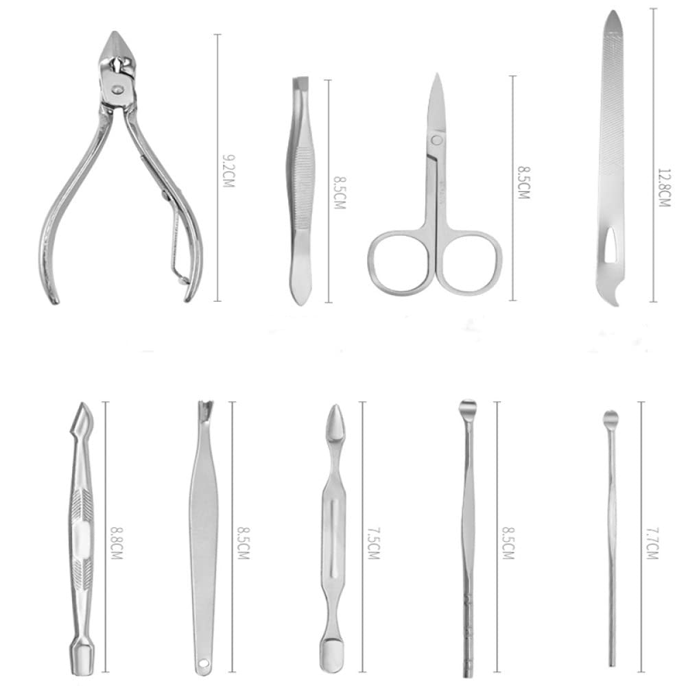Juego de 19 cortaúñas para podar, alicates de Corte para una Sola Ranura de uña, Herramienta para pedicura, cortaúñas para Piel Muerta e inflamación, Herramienta para el hogar, Azul