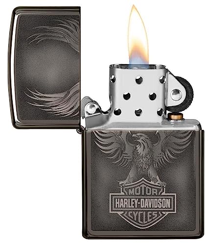 Encendedor Zippo clásico Silver modelo Black Ice miniatura 2