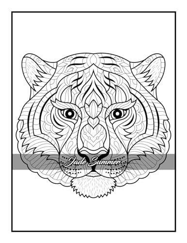 100 Animals: An Adult Coloring Book with Lions, Elephants, Owls, Horses, Dogs, Cats, and Many More! - Image 55