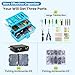 Pro 3-Layer FishingTackle Box Kit with Accessories Set,Including Saltwater and Freshwater Lures,Tools,Spacious Storage,All-in-One Bass Fishing Gear Set & Gift for Men(339pcs Fishing Tackle Box)