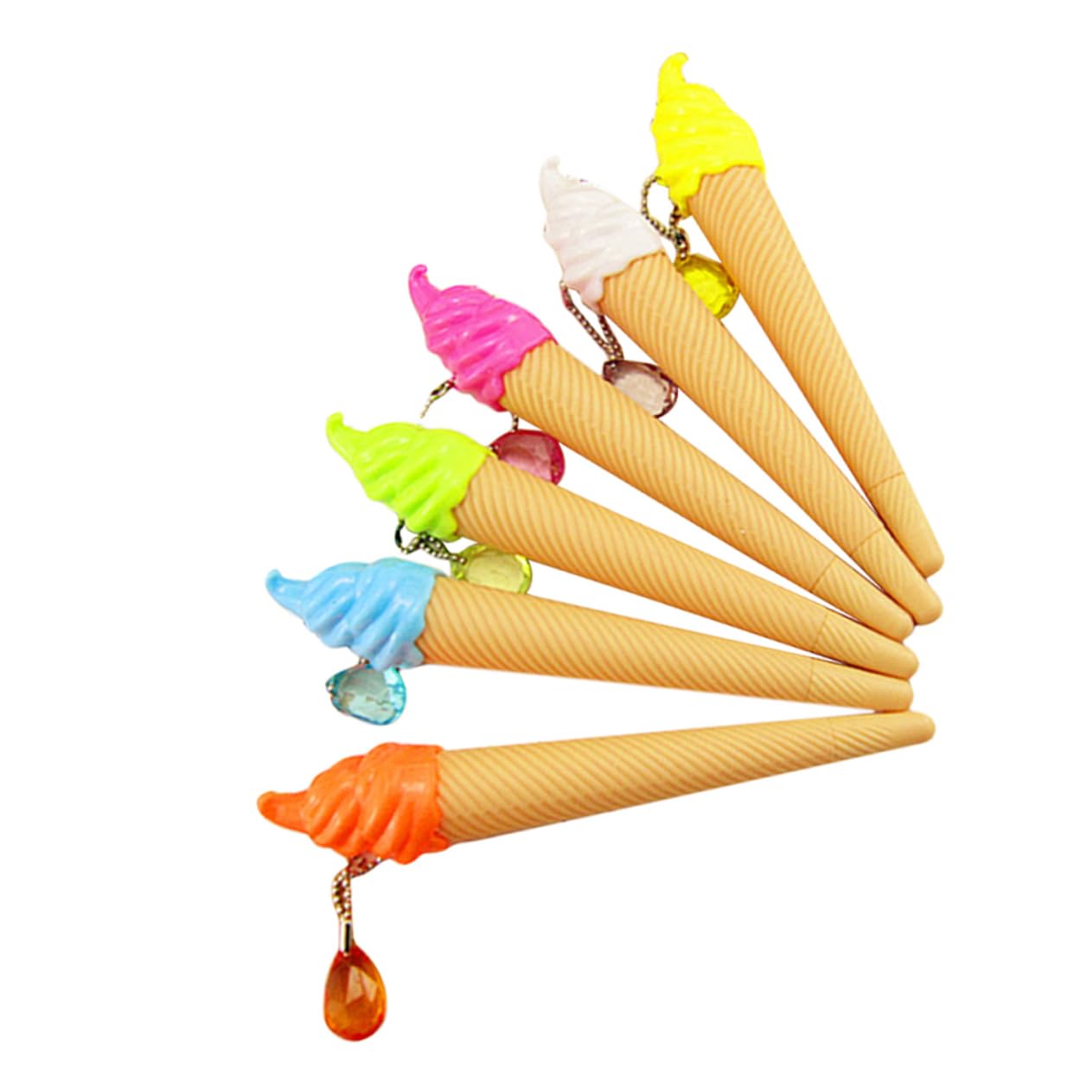TEHAUX 48 Pezzi Gel Gelato per Adolescenti Cancella Facile Scrittura Design per Scuola e Ufficio Colore Casuale