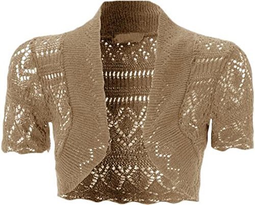 Bolero de punto elástico talla única para mujer de la 36 a la 50