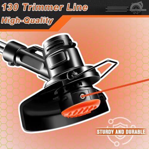 KAKO 130 Trimmer Line, 130 Weed Eater String, Weed Wacker String .130, Square String Trimmer Line .130 Inch-720 Ft-5 Lb, Commercial Nylon 0.130 Trimmer Line Fits Most String Trimmers(Square) by KAKO - Used condition - Image 5