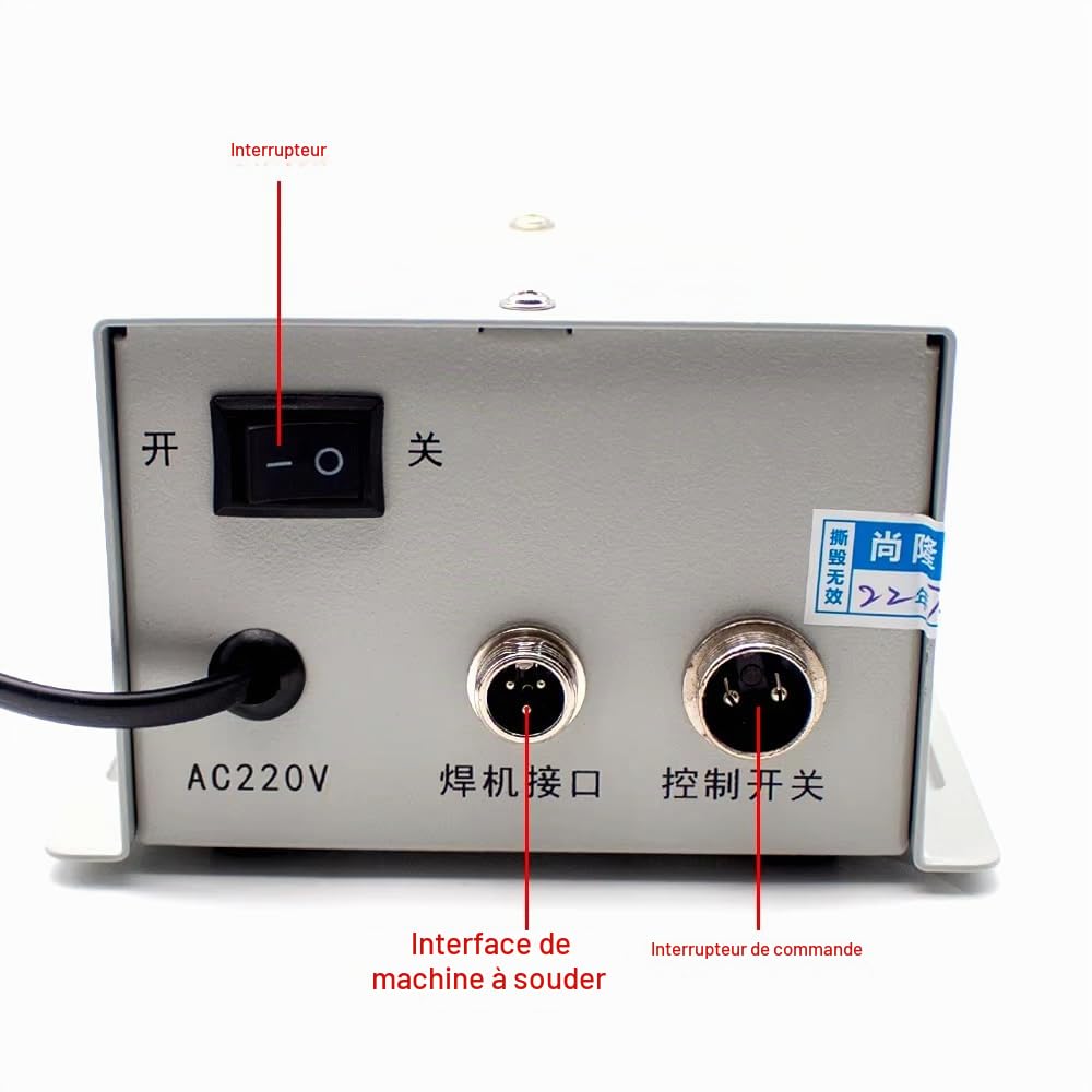Machine de Soudage TIG Bricolage à la Machine de Soudage à Froid Mini Soudeuse par Points en Acier Inoxydable Contrôleur d'Impulsion de Temps Soudeuse à Froid Modifiée(Avec Pédale,SL-MINI)