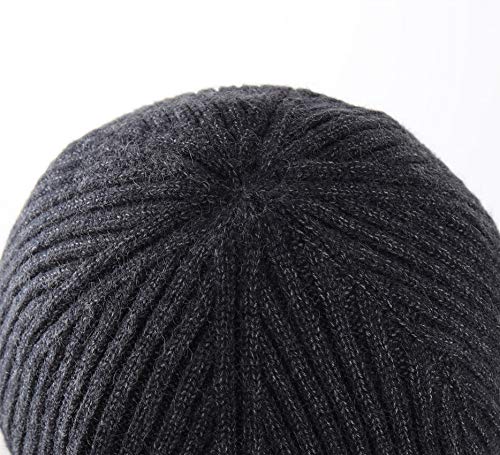 Connectyle Men’s Fleece Earflap Hat Warm Winter Skull Cap Knit Beanie With Ear Flaps Watch Hat Grey #TOP4