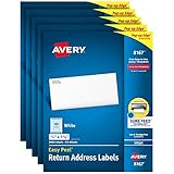 Easy Peel Inkjet Address Labels, 1-1/3 x 4, White, 1400/Box