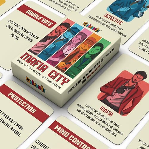 Image of Mafia City Card Game - Ultimate Strategy Party Game - Classic Mafia Theme, Perfect for Game Nights, Group Play & Social Gatherings | 6-20 Players