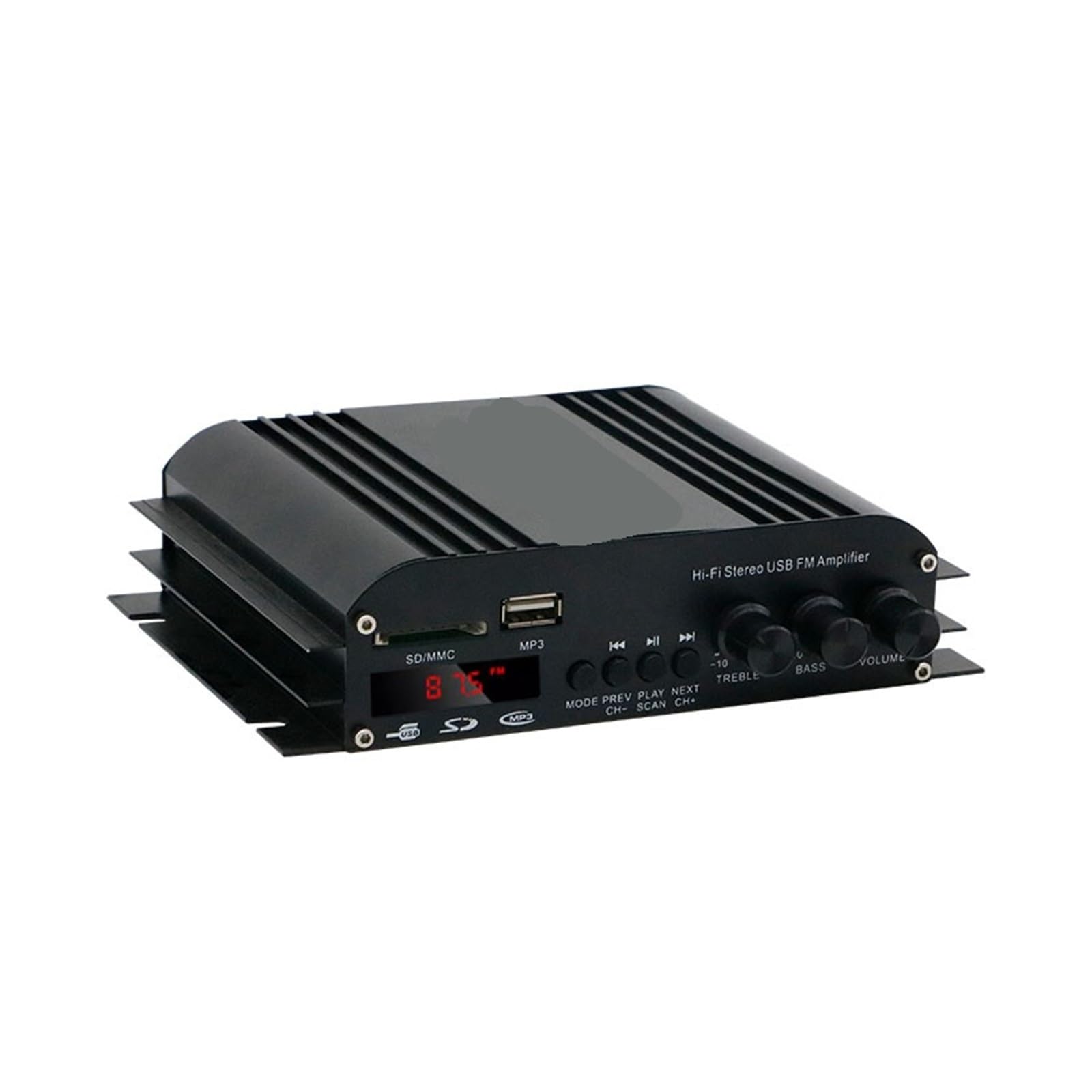 Amplificatori audio S-269 Amplificatore digitale Bluetooth HiFi stereo a 4 canali AMP FM USB Telecomando Per l'home cinema
