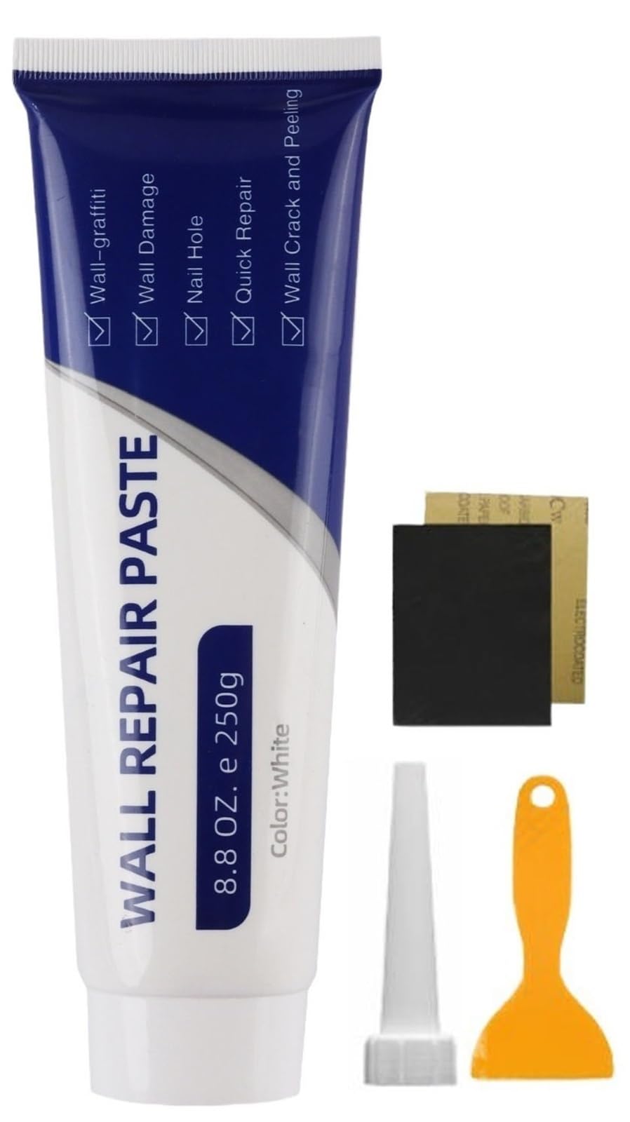 HUFENYU Efficient Drywall Repair Kit with Scraper Wall Mending Agent Fast Dry Wall Repair Paste for Holes Cracks Dents & Tile Gaps(1pcs)