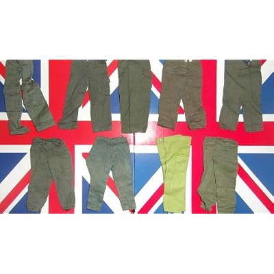 VINTAGE ACTION MAN TROUSERS ONE PAIR OF GREEN TROUSERS 1/6