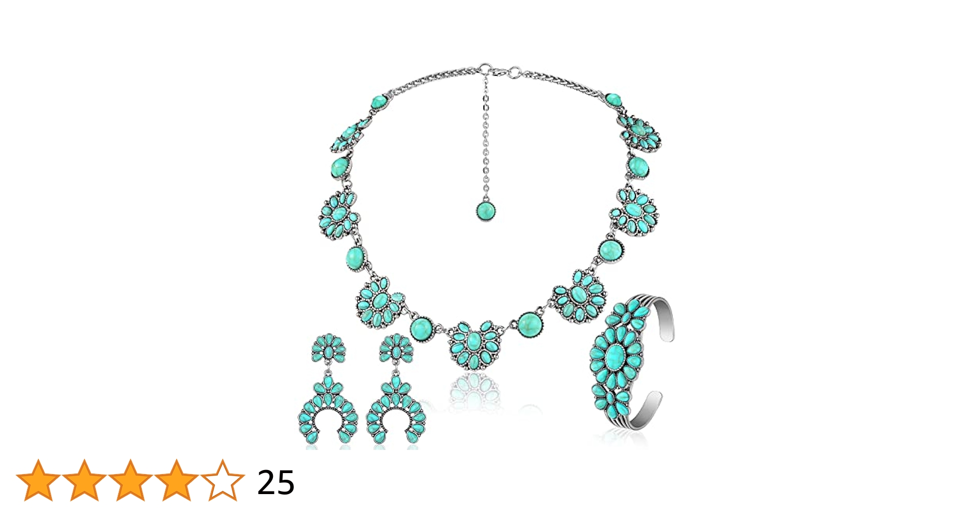 【U LAN】24SS★ [LAN ARCHIVE] The Turquoise Necklace Amazon.com: Ecally 3 Pcs Turquoise Jewelry Set for Women
