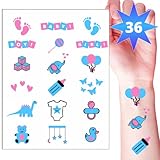 Baby Shower Tattoos - 36 Temporary Tattoos - Perfect for Party to Celebrate Pregnancy