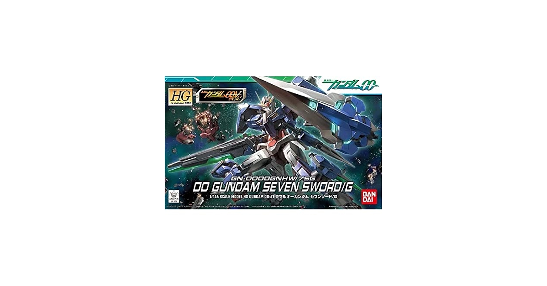 Amazon.com: Bandai 5057935 Hg00 00 Gundam Seven Sword/G 1