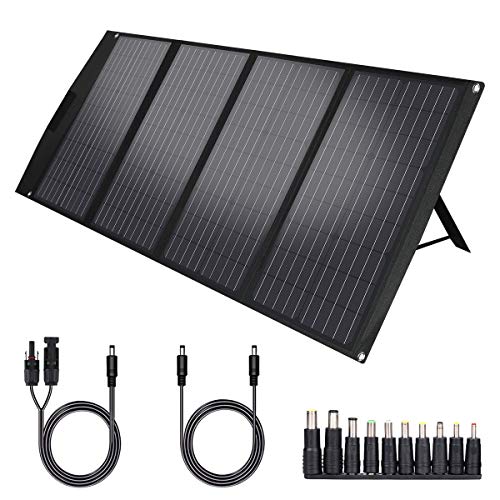 TWELSEAVAN 120W Portable Foldable Solar Panel Charger for Jackery Explorer 160/240/500 Power Station/Suaoki