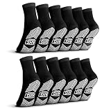 AMERICAN HOSPITAL SUPPLY Premium Anti-Slip Socks | Black Grip Socks | XXXX-Large| Pack of 6 Pairs